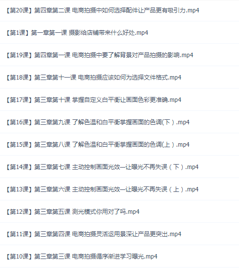 零基础学淘宝摄影进阶课程，图片是你网店脱颖而出的关键