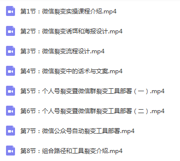 微信裂变课程：微信引流裂变常用软件的使用与案例实操