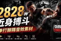 宝藏级别音效！2828种近身搏斗拳打脚踢音效素材，全部中文分类，免解压使用 Close Combat