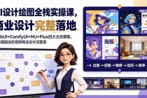 AI设计绘图全栈实操课，WebUI+ComfyUI+MJ+Flux四大主流模型，静态插画动态视频商业设计完整落地教程
