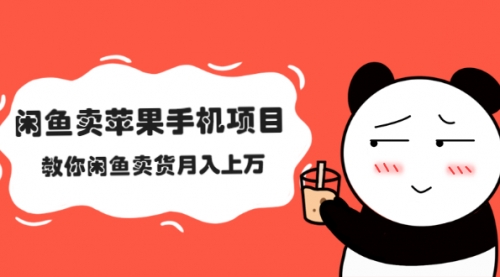 闲鱼卖苹果手机项目,教你闲鱼卖货月入上万
