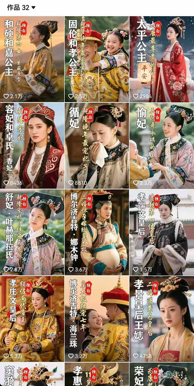 图片[4]-【第13589期】历史女性人物创作课：独白文案+AI克隆+蒙版剪辑，3个月涨粉22w+副业月入3w-吸亿欧创业网