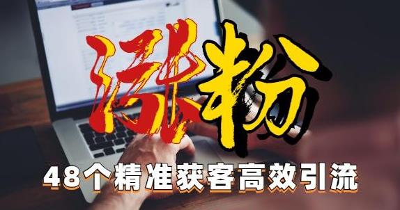 独家分享48个引流绝技，再没粉丝只能怪自己了！